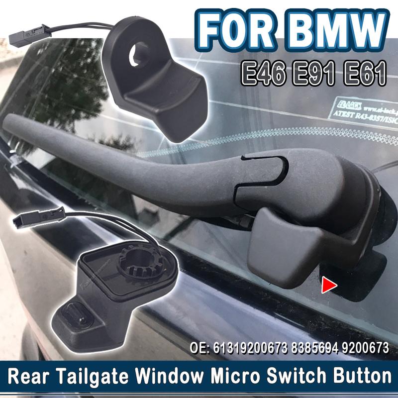 61319200673 8385694 9200673 Для BMW E46 E61 E91 Автомобильный Задний Микропереключатель Кнопка Крышки Багажника Дверь Стекло Окно Переключатель Управления