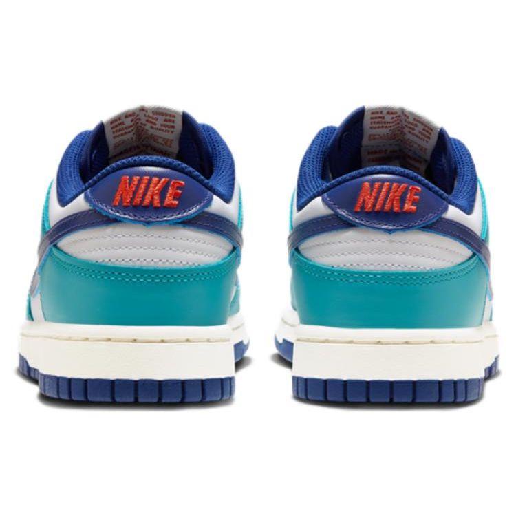 Nike Женские кроссовки Dunk Low Teal Nebula Royal White Sail Deep-Royal-Blue FQ6870-141