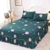 Юбка для двуспальной кровати, хлопковое покрывало, покрывало размера King Queen Size, покрывало на кровать 1,2/1,5/1,8/2,0 м, летние пылезащитные украшения для кровати