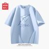 MINISO Повседневная хлопковая футболка свободного кроя с коротким рукавом