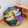 1 PC Automatic Folding Umbrella - Beautiful dragonfly Pattern, Portable & Foldable Design with 8 Ribs, Christmas Birthday Gifts