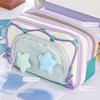 Desktop Storage Korean Pencil Case Large Capacity Ins Pencil Pouch Y2K Star Stationery Bag  School