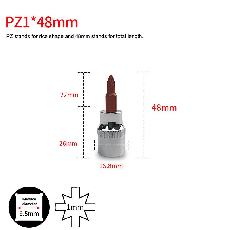 3/8-дюймовые головки с битами Torx T20/30/40/45/50/55/60 S2 сталь длина 48 мм серебристый тон ручной инструмент для самостоятельного ремонта автомобилей