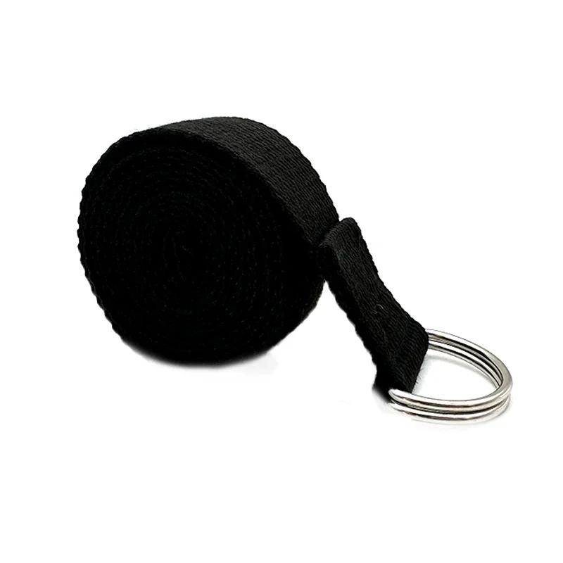Yoga Strap Adjustable D-Ring Buckle Gives Flexibility for Yoga Stretching Durable Cotton Exercise Straps