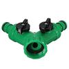 Screw Hose Pipe Splitter 2 Way Connector Adaptor Garden Tool Quick Turn Off Tap