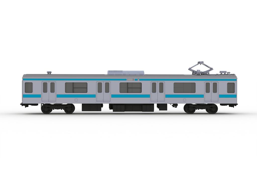 PLUM Scale JR East 209 Series DC Electric Train Moha 209 Display Unpainted Plastic PP178 Plakit-Extra 1/80 Type, Keihin-Tohoku Color, & 208, Model,