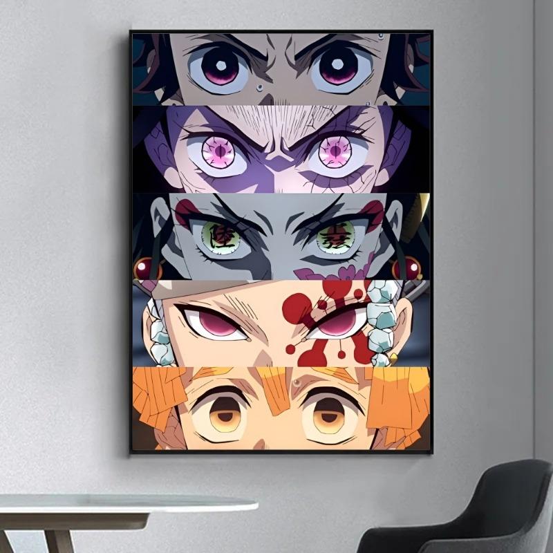 Аниме Постер Jujutsu Kaisen Фэнси Постер Наклейка на стену для гостиной бара Винтажная декоративная картина Средний