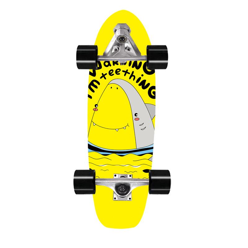 Скейтборд для сёрфинга на суше, мост, клен, имитация сёрфинга, лыжная тренировочная доска 76 см, сёрф-скейт на суше, доска для сёрфинга на суше