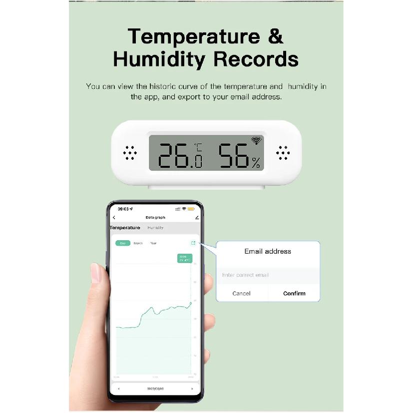 Tuya Zigbee 3.0 Temperature Humidity Sensor APP Remote Control Thermometer Hygrometer Work With SmartLife Alexa Zigbee2Mqtt ZHA