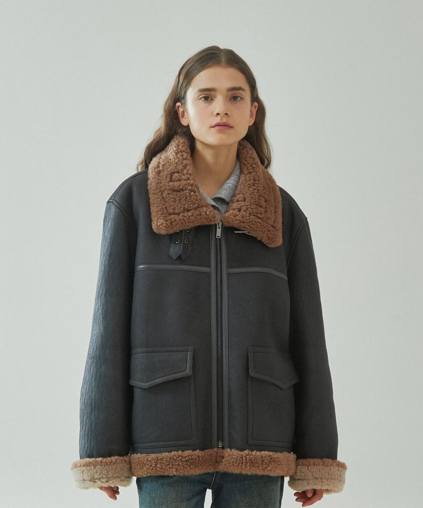 Pinblack Unisex Washed Merino Shearling Jumper