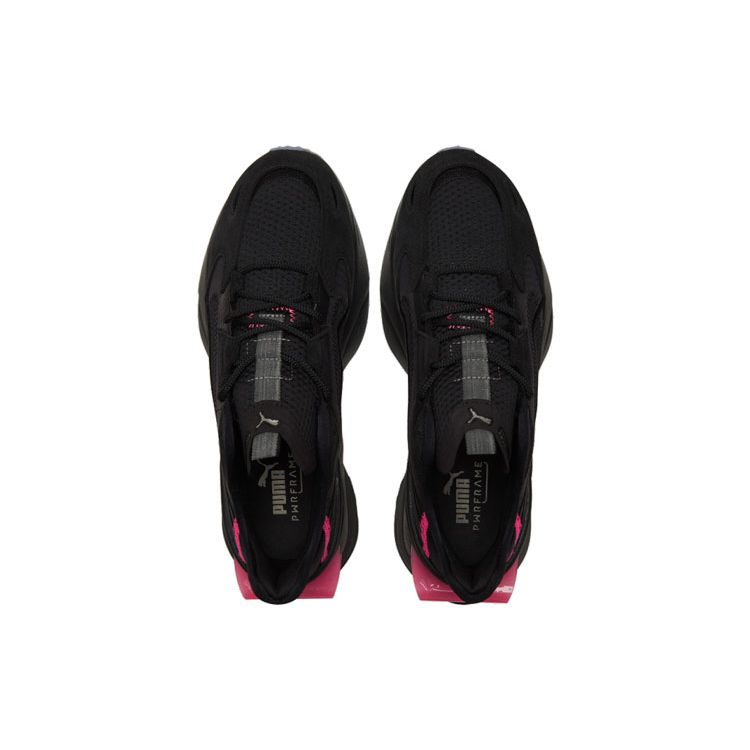 Puma PWRFrame OP-1 Cyber Black Pink Unisex Sneakers Aged-Silver 381599-02