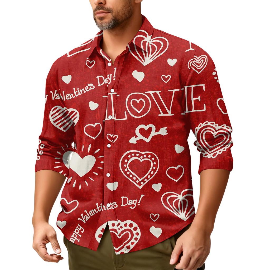 Мужская повседневная свободная рубашка с длинными рукавами, модная рубашка с лацканами, топ