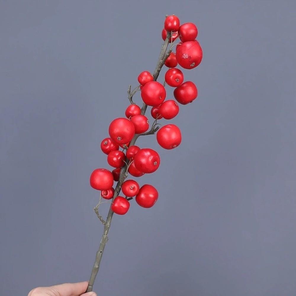 30 Heads Artificial Fruit Branch Small Fruit Fake Plants Living Room Decoration