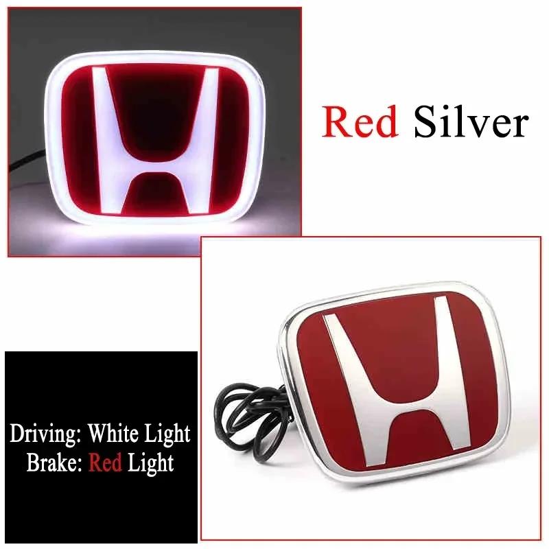 ZSE1  for Honda PMMA LED Car Front Emblem Sticker Rear Trunk Light Badge Accord Civic Odyssey CRV Inspire Amaze Vezel Accessories