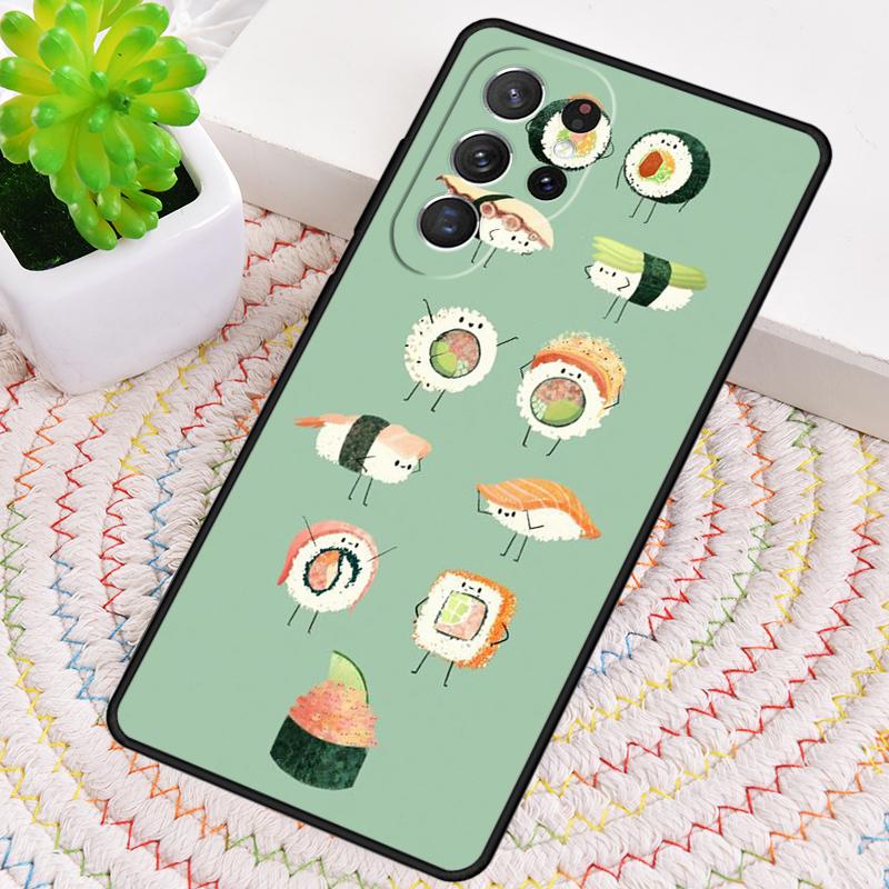 Чехол из ТПУ для телефона с изображением еды суши для Samsung Galaxy note 10 pro S26 S25 S24 S23 S22 Ultra Plus S21 FE S20 Ударопрочный чехол