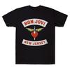 Bon Jovi New Jersey Boy Графическая футболка NJ Рок Панк Группа Унисекс Оверсайз Хип-Хоп 100% Хлопок Повседневная Уличная Одежда Короткий Рукав