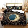 Sun and Moon Bedding Set King Queen Size Twelve Constellations Zodiac Comforter Cover Adults Astrology Polyester Duvet Cover