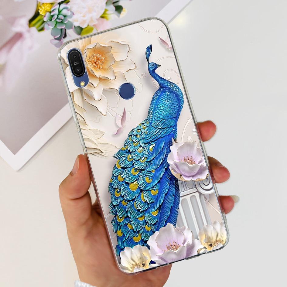Чехол 5.99" для Asus Zenfone Max Pro (М1) ZB601KL ZB602K Чехол X00TDB Модный узор Прозрачный Мягкий Силикон Fundas Задняя крышка телефона