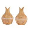 300ml Wood Grain Humidifier USB Powered Aroma Diffuser Humidifier with Ambient Night Light 2 Petal