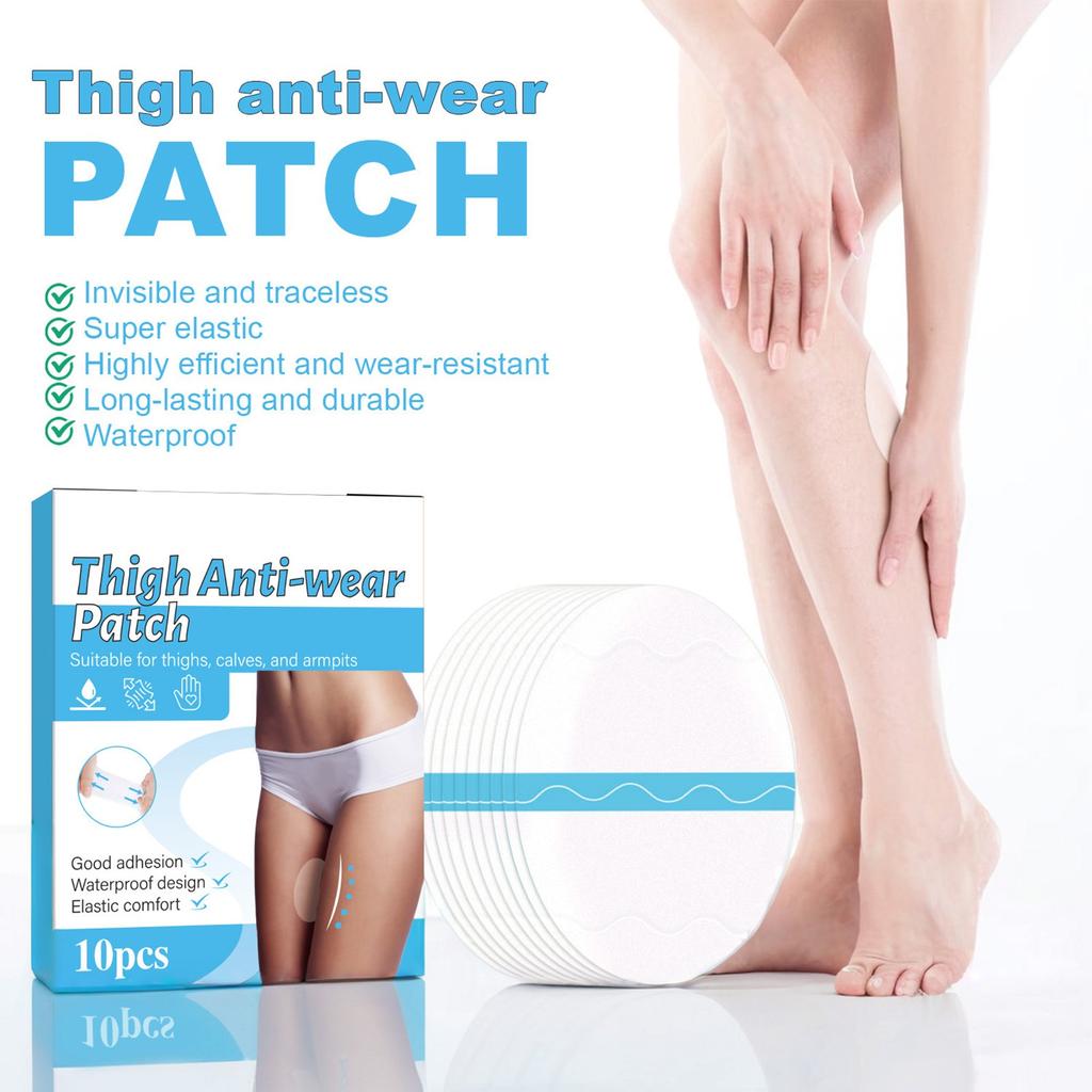 10 Pcs Body Anti-Friction Pads, Self-Adhesive Thigh Patch Disposable Ultra-Thin Thigh Inner Anti-Chafing Paste For Thigh Inner
