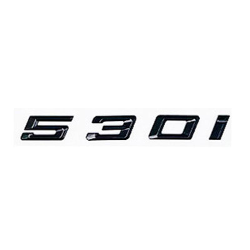 ABV1 Old Style Letter Emblem Sticker for BMW 5 Series E60 E61 F10 F11 G30 - 520i 523i 525i 528i 530i 535i 540i Trunk Decal