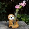 Sloth Shaped Test Tube Flower Pot Resin Test Handcrafted Tabletop Vase