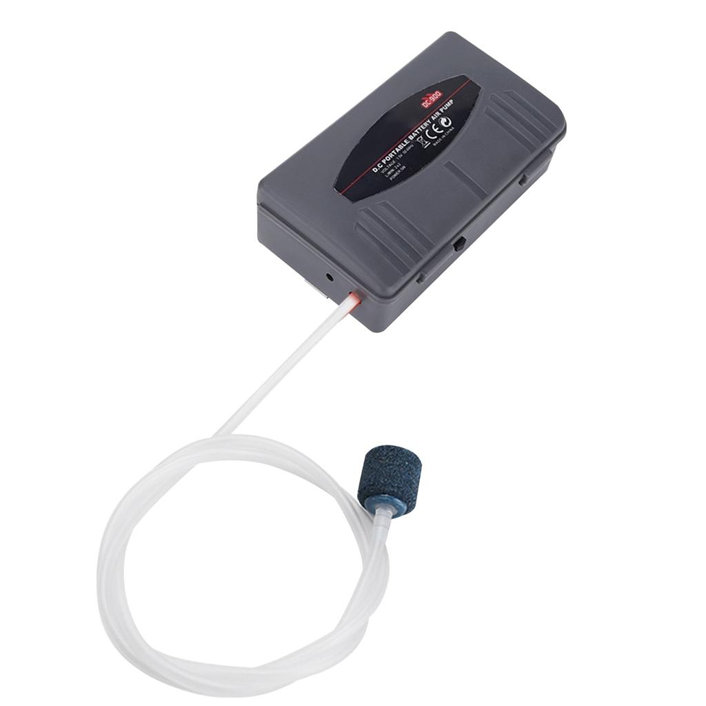 Aquarium Air Pump Kits Oxygen Air Pump with Tube Air Stone for Fish Tank Battery Operated