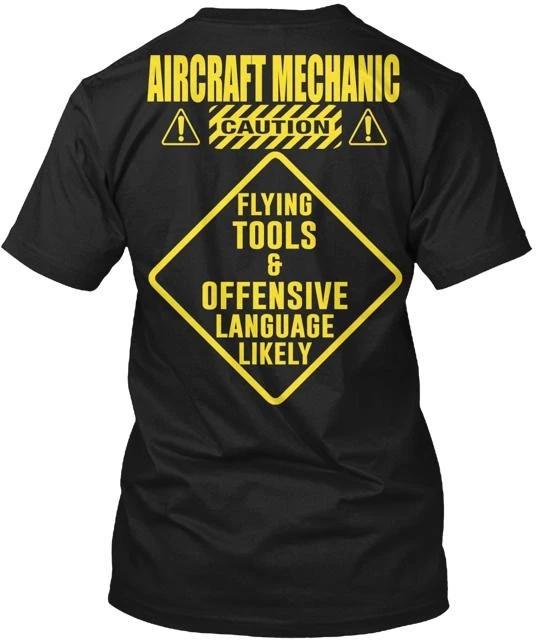 Футболка с надписью "Безопасность авиамеханика" TTshirt Сделано в США Размеры от S до 5XL