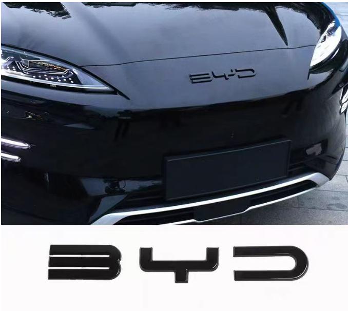 BGY1 Для BYD Song Plus DMI Seal U Sealion 6 Черный Передний Значок Модификация Черный Воин Значок Автомобиля Покрывающие Стиль Логотип