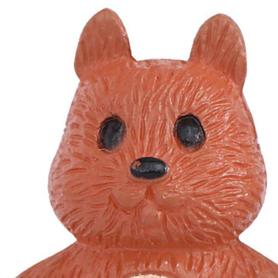 2 шт. игрушки-белки, украшение для дома ручной работы, мини-прочное украшение для сада фей для спальни