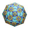 Складной зонт Hokusai Graphic для женщин, 95 см, текстильный узор, три складных зонта, мятный [японский подсолнух]