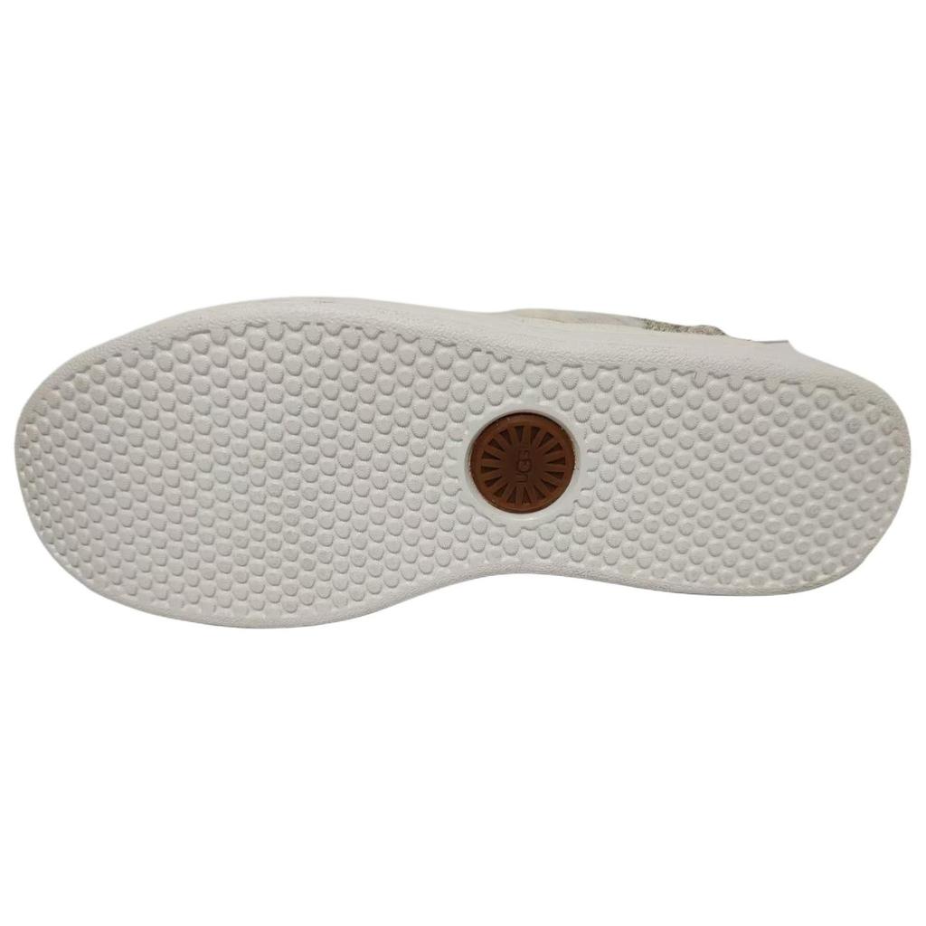 UGG Cali-Low Ii Spillseam Leather Lace-Up Round Toe Low-Top Sneakers Men Sneakers White 1094474-WHT