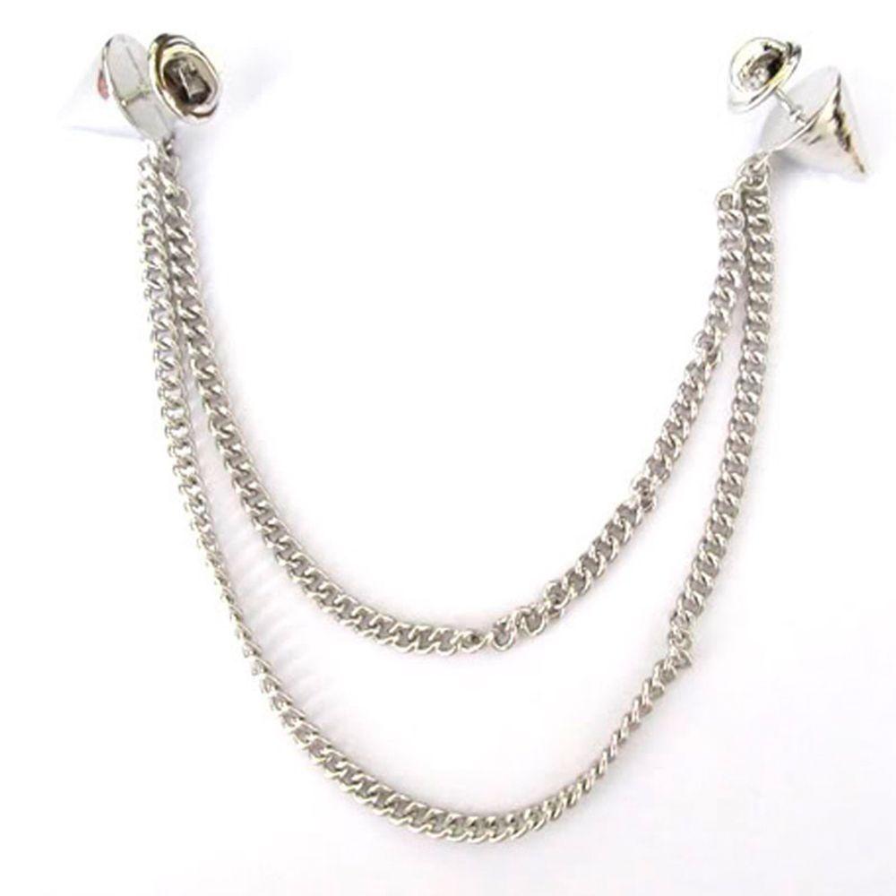 Party Tassels Rivet Chunky Stud Blouse Chain Jewellery Necklace Brooch Tip Collar Pin Spike