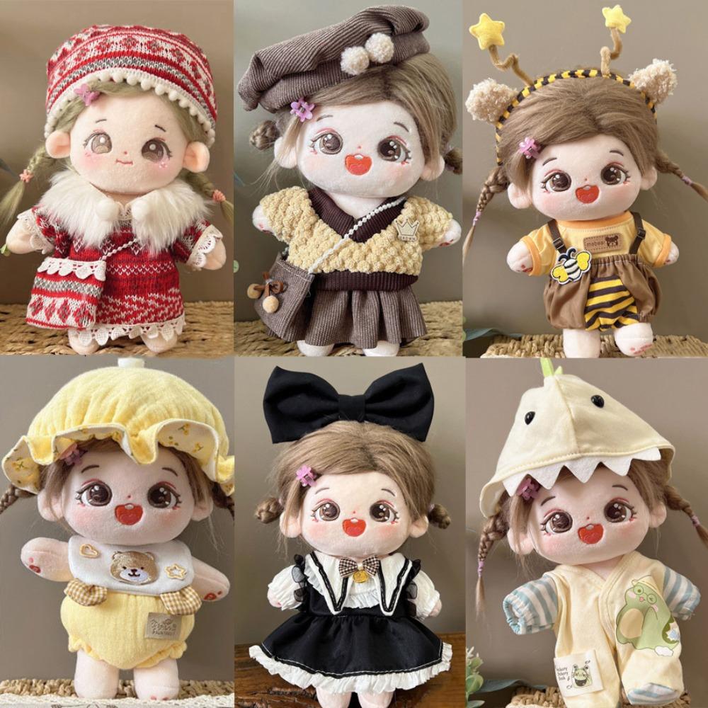 1 set Dress Up Star Doll Clothes Suit No Attributes Dolls Clothes 20cm Idol Cotton Doll