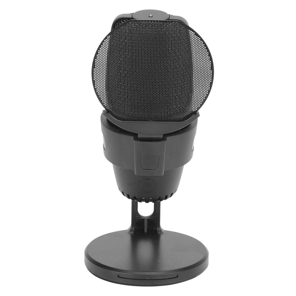 USB Condenser Microphone Cardioid PC Condenser Mic with RGB Light for Gaming Studio Recording Live Streaming