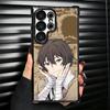 Чехол для телефона Bungo Stray Dogs Дазай с покрытием для Samsung Galaxy S24 S25 FE S26 Edge S23 Ultra S22 S21 Plus S20 Противоударный с подушкой безопасности Co