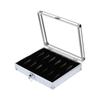 12 Slots Useful Aluminium Watch Boxes Jewelry Watches Display Storage Box Square Case Suede Inside Rectangle Clocks Holder