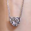 Новое ожерелье с кристаллами «Любовь», женские обручальные свадебные аксессуары, прозрачное сердце, кубический циркон, подарок на день Святого Валентина, модные украшения