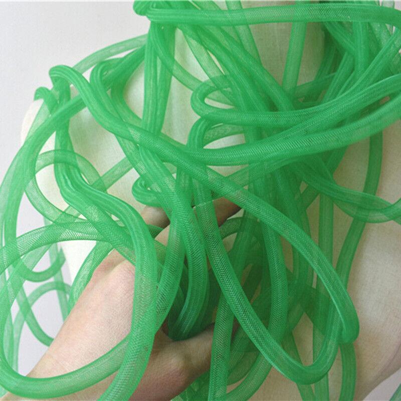 10 мм Трубчатая Конская Щетина Кринолиновая Трубка Кринолиновая Сетчатая Ткань Отделка для DIY Аксессуаров для Волос Эластичная Скрученная Гибкая Сетчатая Ткань