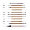 11Pcs Pottery Clay Sculptingmodeling Tool Set, Double-Sided Ceramic Polymer Clay Carving Tools Kit With Smooth Wooden Handle