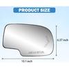 Driver Side Heated Mirror Glass Replacement For 2003-2007 Cadillac Escalade, Chevrolet Avalanche, Silverado, Suburban, Tahoe, GMC Sierra, Yukon -