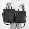 Men's Nylon Bag Business Briefcase Large Capacity Shoulder Bag Solid Color Crossbody Bag