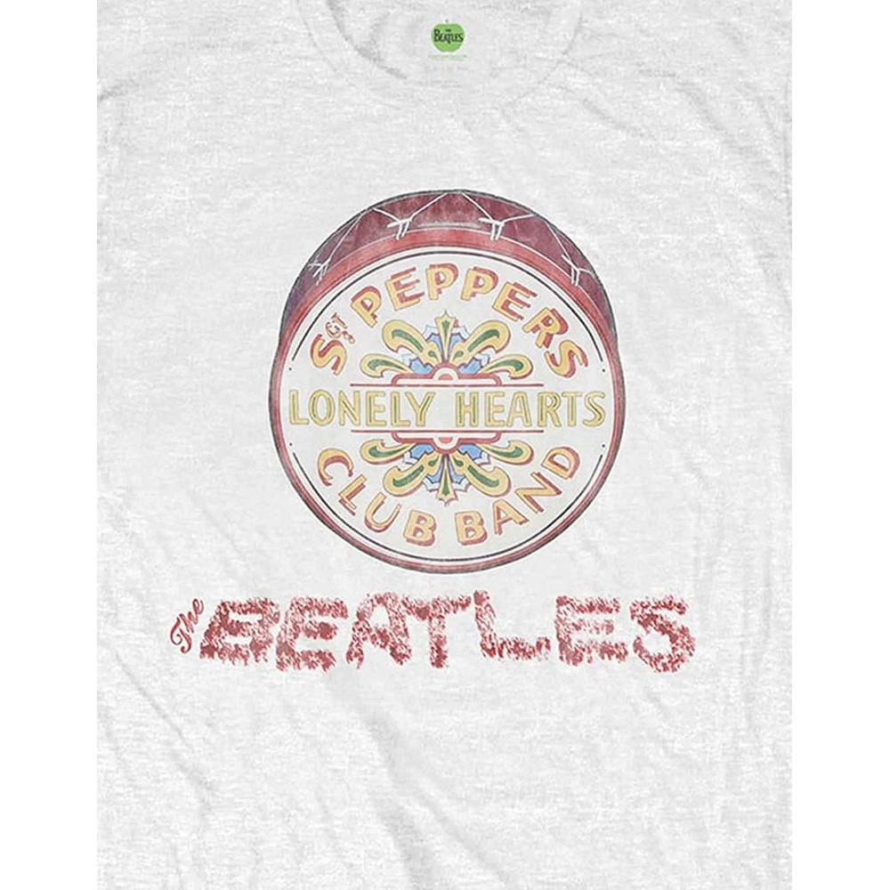 The Beatles Unisex Adult Drum Logo T-Shirt
