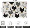 Chicken Hen Placemats Set of 4, Eggs Buffalo Plaid Polka Dots Farm Dining Table Place Mats, Spring Farmhouse Rustic Kitchen Decor Home Decorati