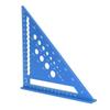 7-дюймовая треугольная линейка, метрическая стропильная линейка, угольник с отверстием 90 градусов, транспортир из алюминиевого сплава