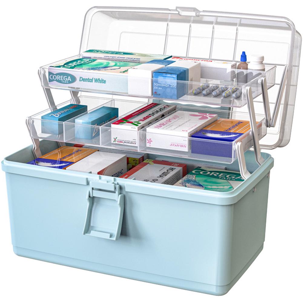 Домашняя косметика, аптечка для хранения лекарств, пластиковый портативный ящик для хранения лекарств