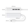 USB Ethernet-адаптер USB Type C к порту Rj45 Lan, гигабитная сетевая карта 100 Мбит/с, док-станция USB 2.0 для ПК, компьютера, ноутбука