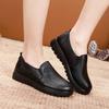 Модные женские мокасины Черные кожаные туфли Нескользящие женские вулканизированные туфли Мягкие подошвы Рабочая обувь Удобные кроссовки Zapatillas De Mujer