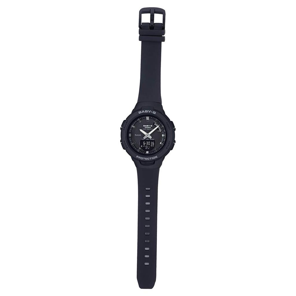 Casio BSA-B100-1A Baby-G Черные Женские Аналогово-Цифровые Повседневные Кварцевые Часы