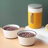 Breakfast Cup with Lid Leak-proof Stainless Steel Liner Food Grade Lunch Box Thermal Portable Microwavable Soup Mug Hot Cereal Cup Kitchen Supplies